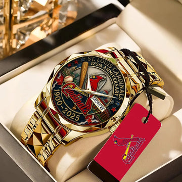 St. Louis Cardinals 125th Anniversary 1900-2025 Alloy Luxury Quartz Watch – TANTN15615