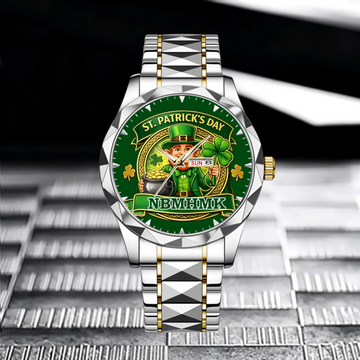 St. Patrick’s Day Lucky Season Customized Watch - Personalized Name - Festival Celebration Gifts