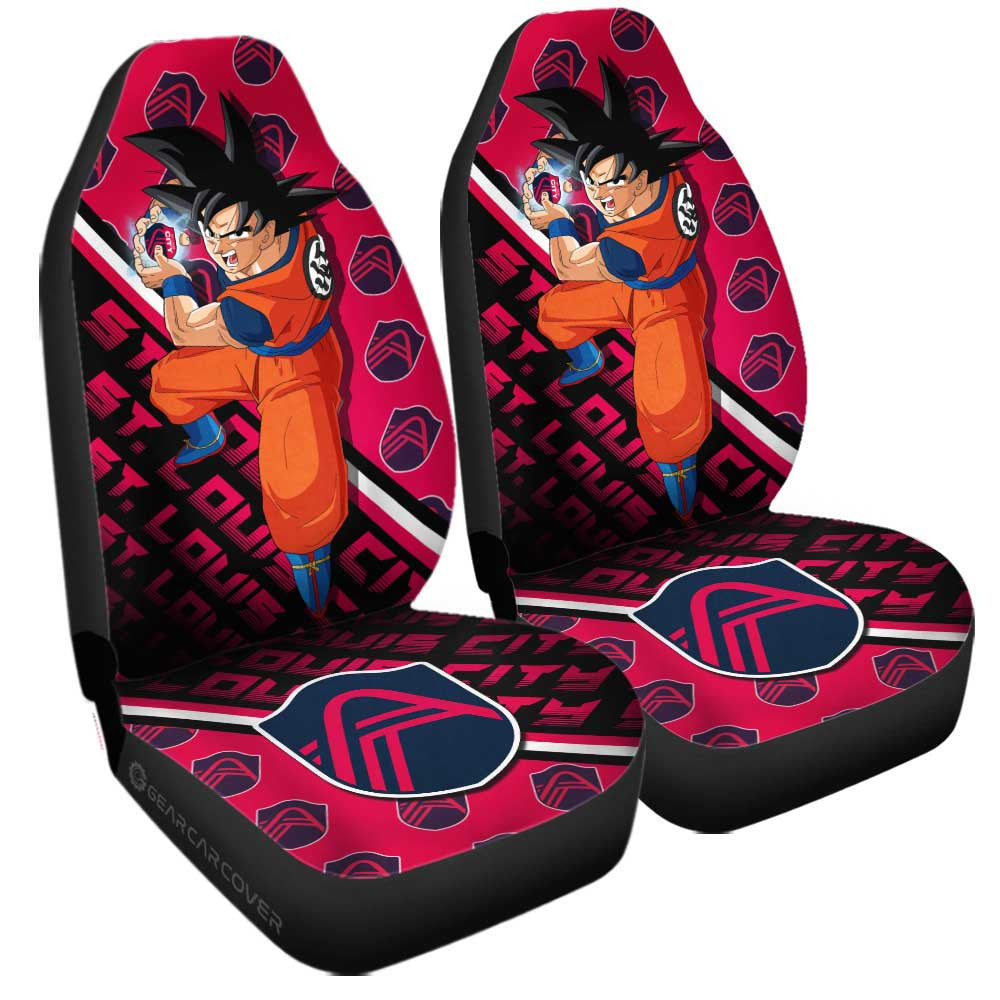 St. Louis City SC Car Seat Covers Goku Car Accessories For Fans