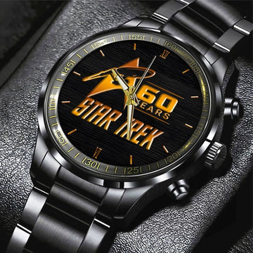 Star Trek 60 Years Black Stainless Steel Watch