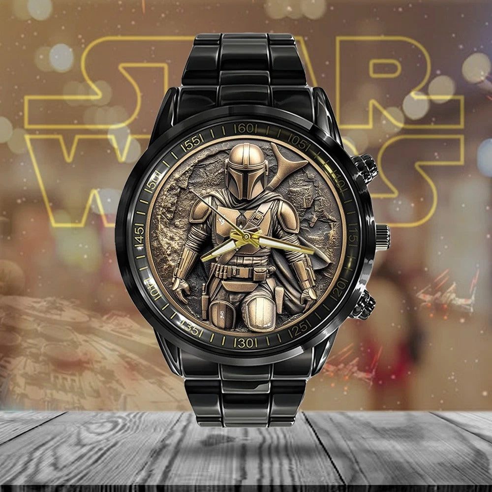 Star Wars Black Stainless Steel Watch