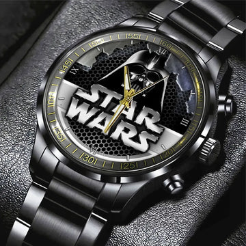 Star Wars Black Stainless Steel Watch – GNE 322