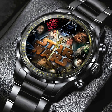 Star Wars Black Stainless Steel Watch – GNE 328