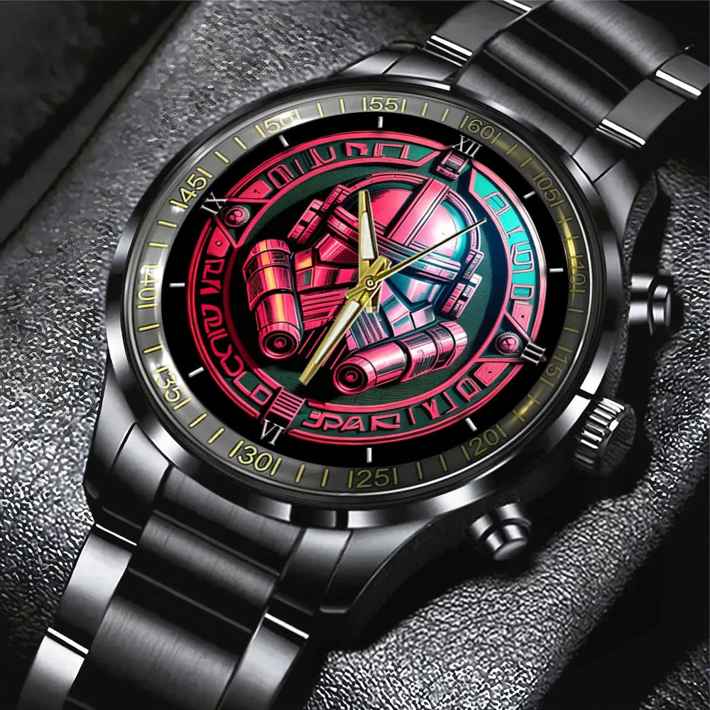 Star Wars Black Stainless Steel Watch – GNE 353