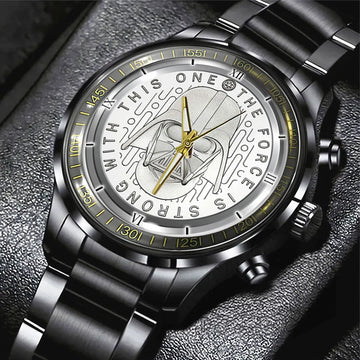 Star Wars Black Stainless Steel Watch – GNE 404