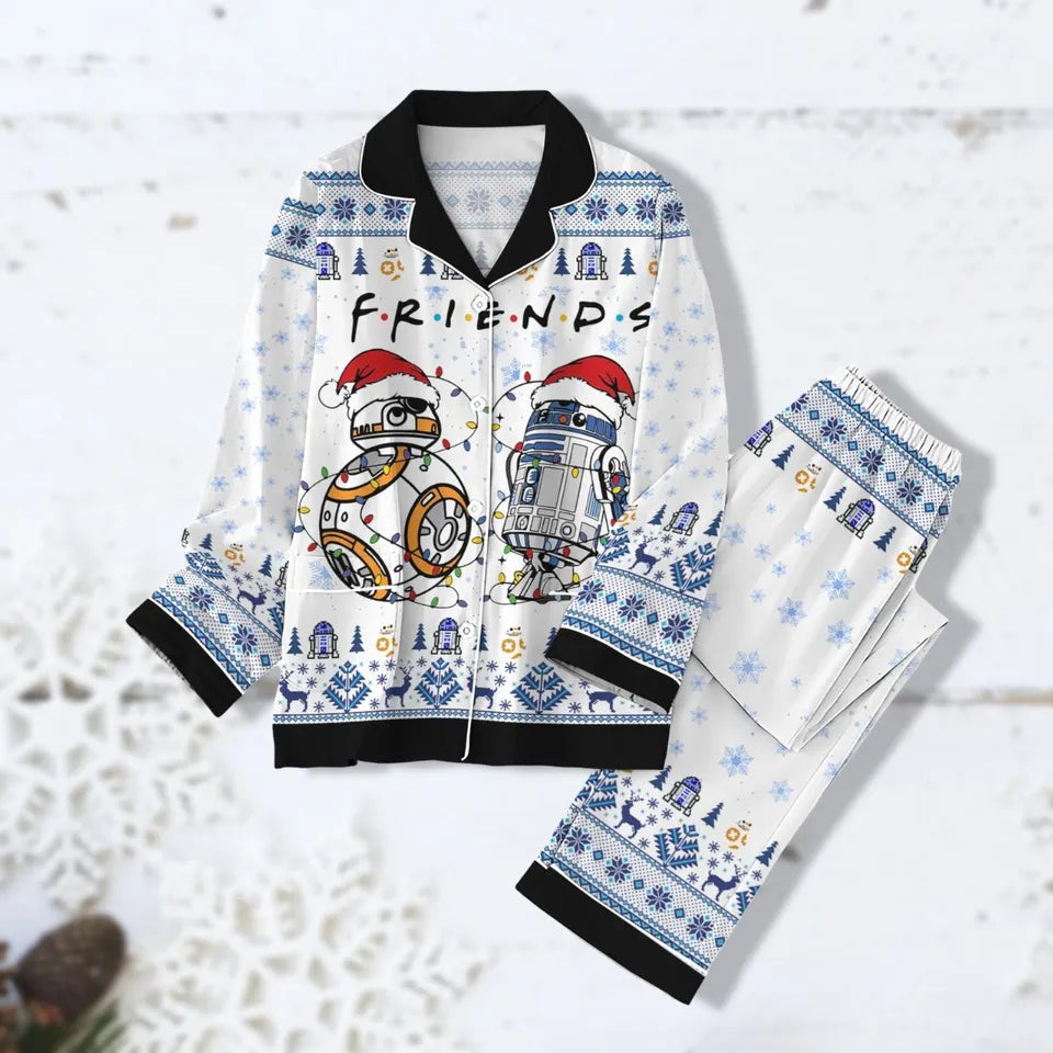 Star Wars R2D2 C3po Christmas Pajamas, Star Wars BB8 Robot Pajamas, Disneyland Christmas Pjs