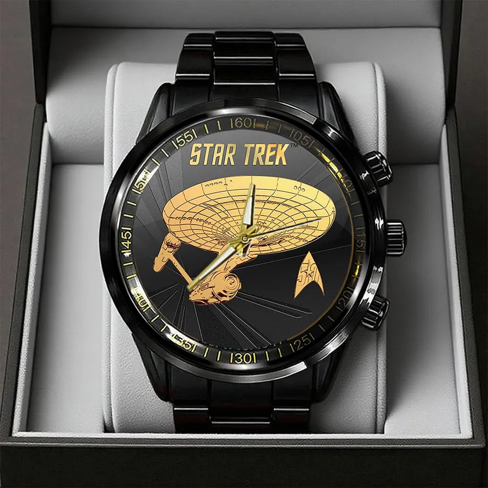 Star Trek Black Stainless Steel Watch-PX1185