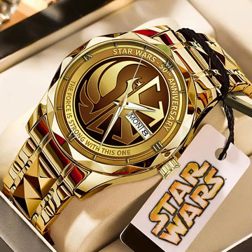 Star Wars 50th Anniversary Alloy Luxury Quartz Watch-PFZ10165