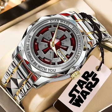 Star Wars 50th Anniversary Alloy Luxury Quartz Watch-PFZ10166