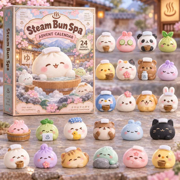 Steam Bun Spa Advent Calendar 2026 - 24-Day Countdown, Acrylic Charms