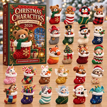 Stocking Buddies Christmas Characters advent calendar 2026 - 24-Day Countdown, Acrylic Charms