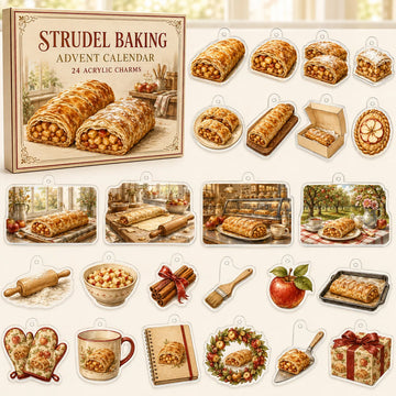 Strudel Baking Advent Calendar 2026 - 24-Day Countdown, Acrylic Charms