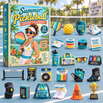 Summer Pickleball Advent Calendar 2026 - 24-Day Countdown, Acrylic Charms