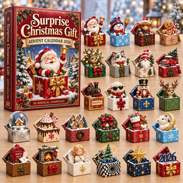 Surprise Christmas Gift advent calendar 2026 - 24-Day Countdown, Acrylic Charms