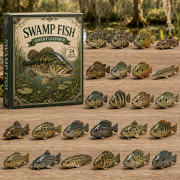 Swamp Fish World Advent Calendar 2026 - 24-Day Countdown, Acrylic Charms Every Day Bring New Suprises