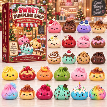 Sweet Dumpling Shop Advent Calendar 2026 - 24-Day Countdown, Acrylic Charms