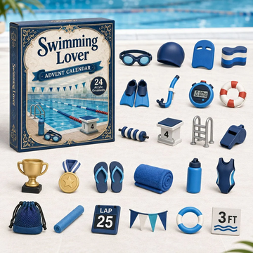 Swimming Lover Advent Calendar 2026 - 24-Day Countdown, Acrylic Charms Every Day Bring New Suprises