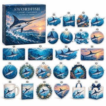 Swordfish Advent Calendar - 24 Acrylic Charms