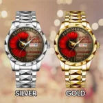 Poppy Remembrance Military Alloy Luxury Quartz Watch-PFZ10145
