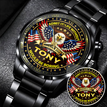 TONY 250TH-2 Personalized Watch, 250 Years Of Freedom 1776-2026