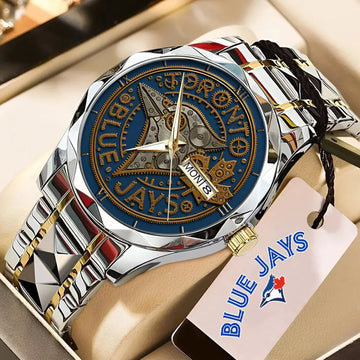Toronto Blue Jays Alloy Luxury Quartz Watch-PFZ10186