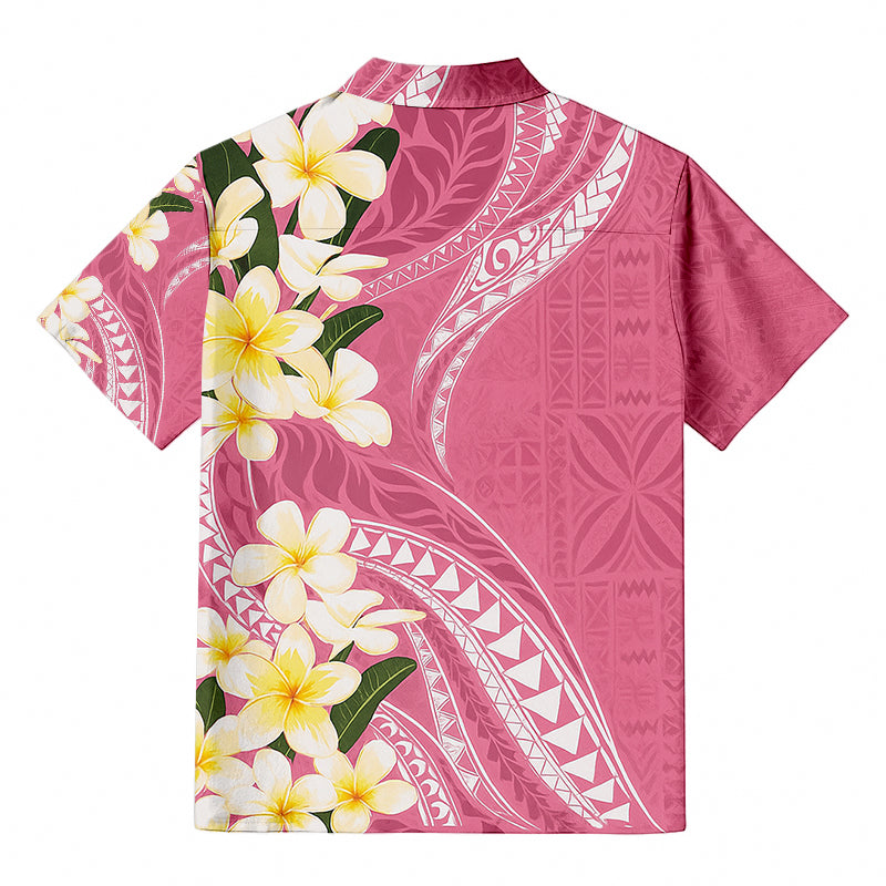 Aloha Pink Flowers Hawaiian Shirt