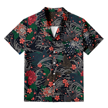 Personality fashionKoi Fish Retro Japanese Hawaiian Shirt