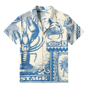Personality fashionBermuda Post Hawaiian Shirt