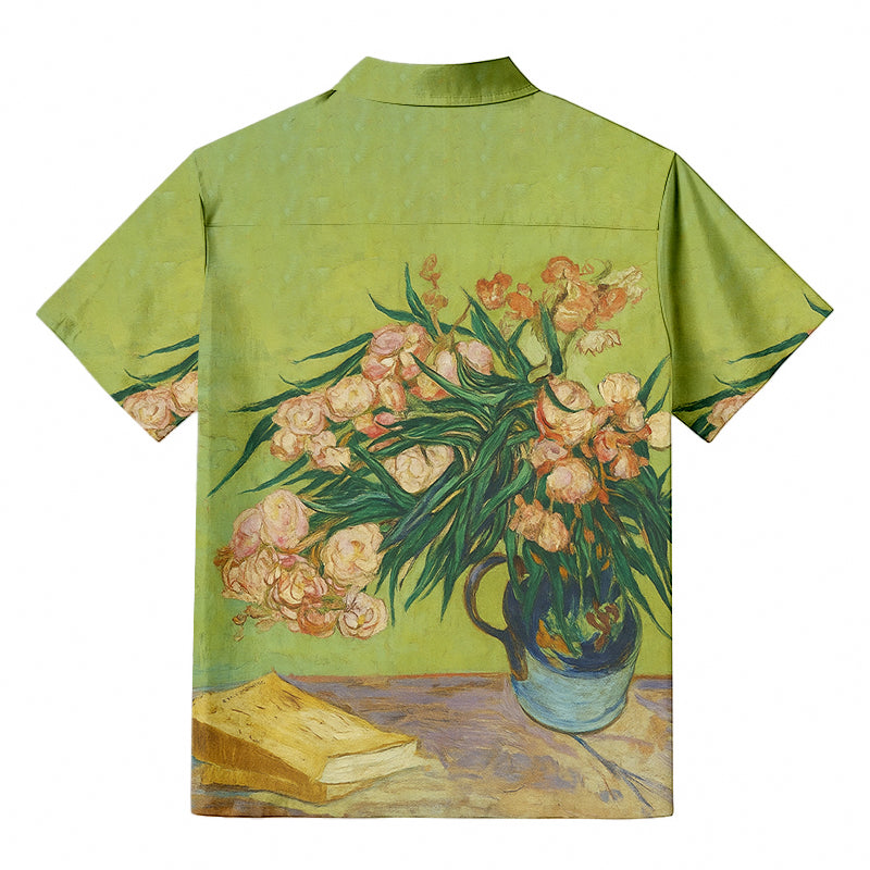Art Print Oleanders Cabana Hawaiian Shirt