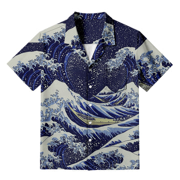Personality fashionGREAT WAVE  Hawaiian Shirt