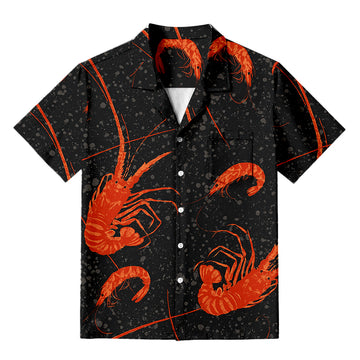 Personality fashionNishiki Shrimp Hawaiian Shirt