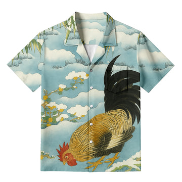 Personality fashionKimono Big Cock Hawaiian Shirt
