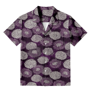 Personality fashionPurple Daisy Hawaiian Shirt