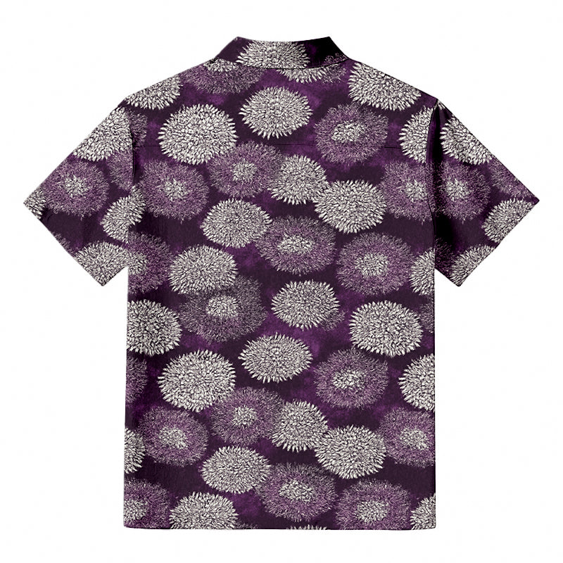 Purple Daisy Hawaiian Shirt