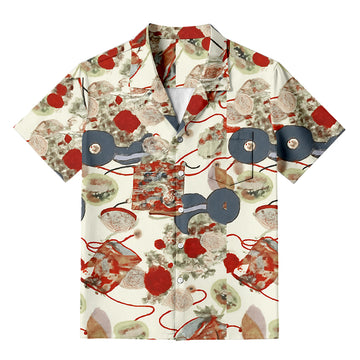 Personality fashionShell And Flower Hawaiian Shirt