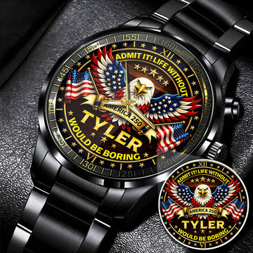 TYLER 250TH-2 Personalized Watch, 250 Years Of Freedom 1776-2026