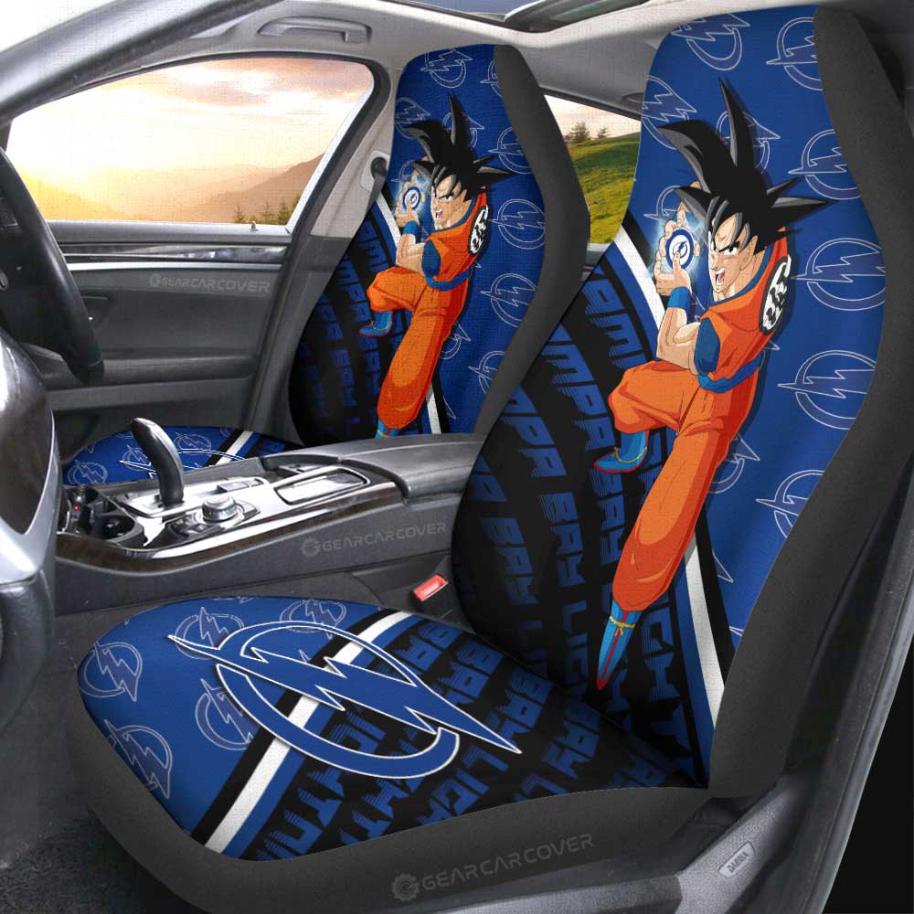 Tampa Bay Lightning Car Seat Covers Goku Car Decorations For Fans