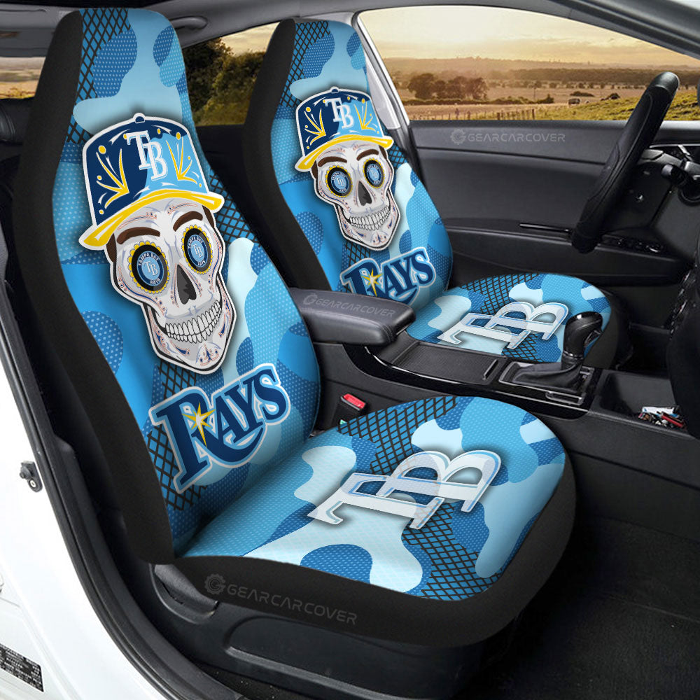 Tampa Bay Rays Car Seat Covers Skull Theme Collection