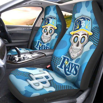 Tampa Bay Rays Car Seat Covers Skull Theme Collection