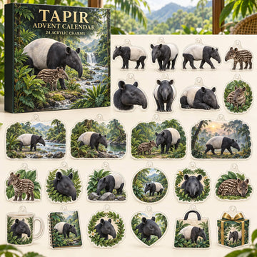 Tapir Advent Calendar 2026 - 24-Day Countdown, Acrylic Charms
