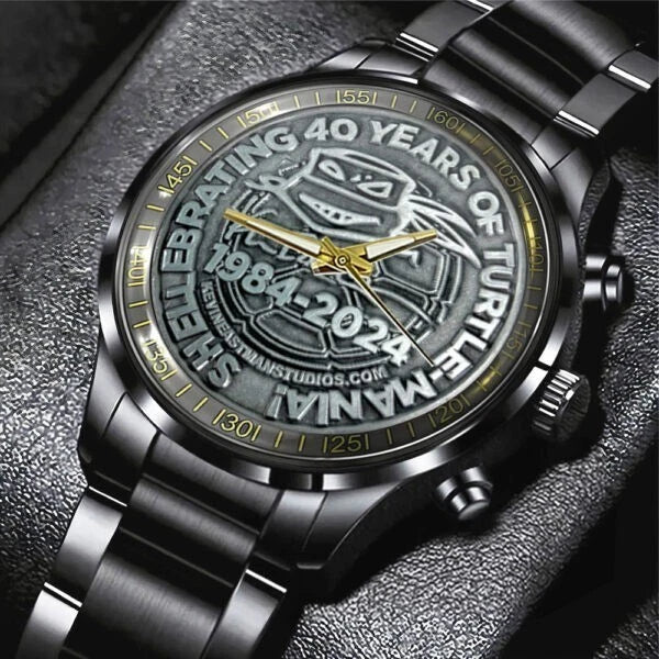Teenage Mutant Ninja Turtles Black Stainless Steel Watch