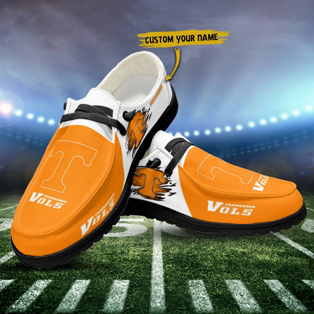 Tennessee Volunteers Hey Dude Shoes, NCAA Shoes, White Hey Dudes - Ingenious Gifts Your Whole Family