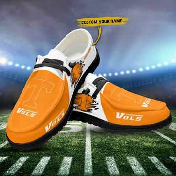 Tennessee Volunteers Hey Dude Shoes, NCAA Shoes, White Hey Dudes - Ingenious Gifts Your Whole Family