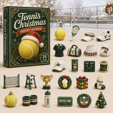 Tennis Christmas Advent Calendar 2026 - 24-Day Countdown, Acrylic Charms Every Day Bring New Suprises