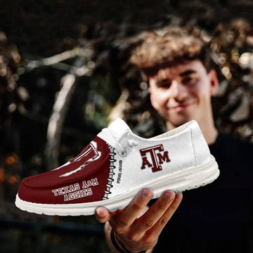 Texas A and M Aggies Hey Dude Shoes, NCAA Shoes, Monster Energy Shoes For Sale - Ingenious Gifts Your Whole Family