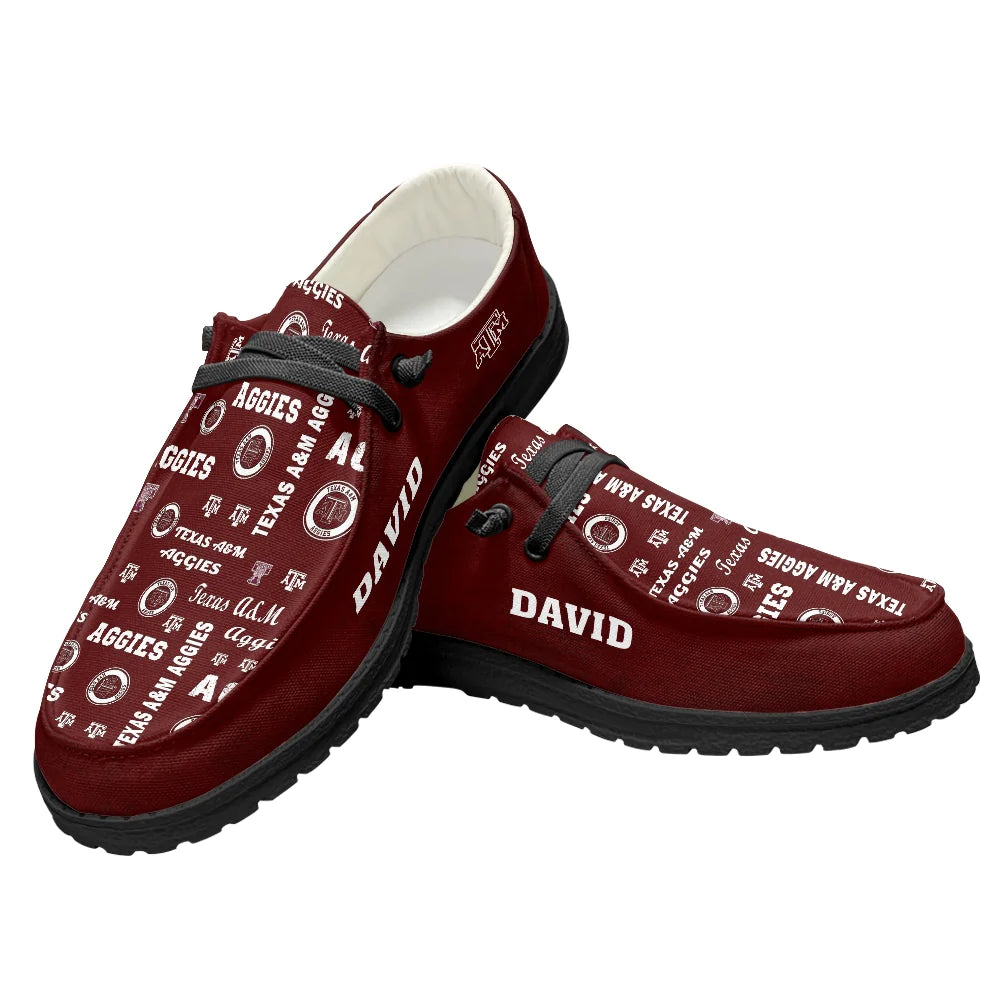Texas A&M Aggies Loafers - Inspired By Hey Dude Shoes Style