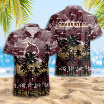 Texas State Bobcats Hawaiian Shirt Trending Summer.