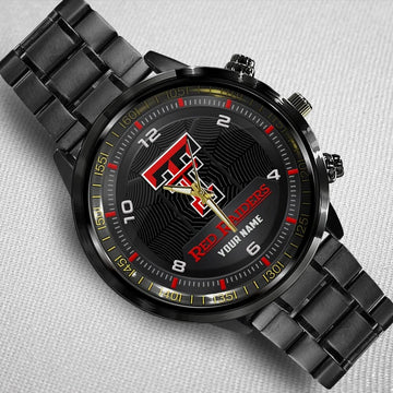 Texas Tech Red Rai ders Stainless Steel Watch