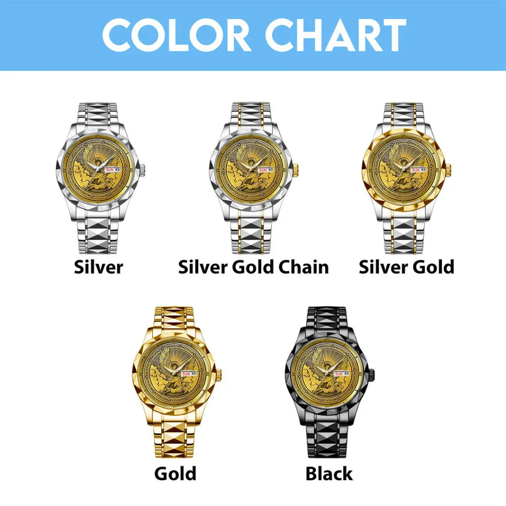 The Archangel Michael Alloy Luxury Quartz Watch – NGHIAVT3733