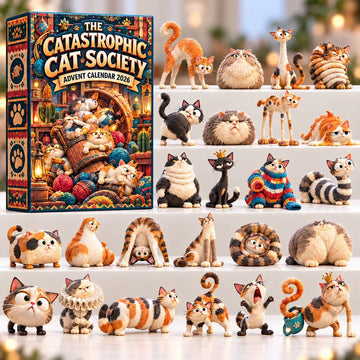 The Catastrophic Cat Society Advent Calendar 2026 - 24-Day Countdown, Acrylic Charms